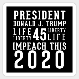 President Donald Trump Impeach This Sticker